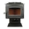 Ashley Hearth Products 3,200 Sq Ft EPA Certified Large Pedestal Wood Stove AW3200E-P - alternate 1